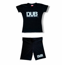 Load image into Gallery viewer, D.U.B 2 Piece Top+Biker Shorts Sets - Black