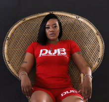 Load image into Gallery viewer, D.U.B 2 Piece Top+Biker Shorts Sets - Red