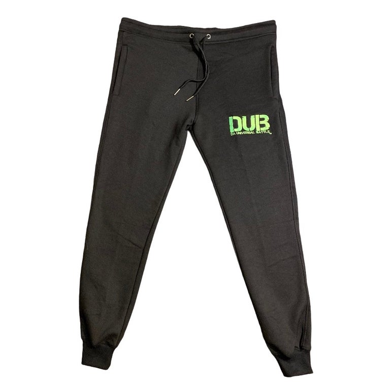 D.U.B “Signature” Joggers - Black/Lime Green