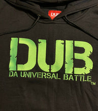 Load image into Gallery viewer, D.U.B “Signature” Hoodie - Black/Lime Green