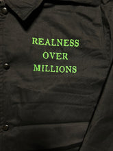 Load image into Gallery viewer, D.U.B “Realness Over Millions” Coach Jacket