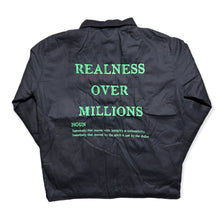 Load image into Gallery viewer, D.U.B “Realness Over Millions” Coach Jacket