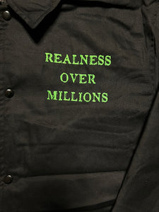 D.U.B “Realness Over Millions” Coach Jacket