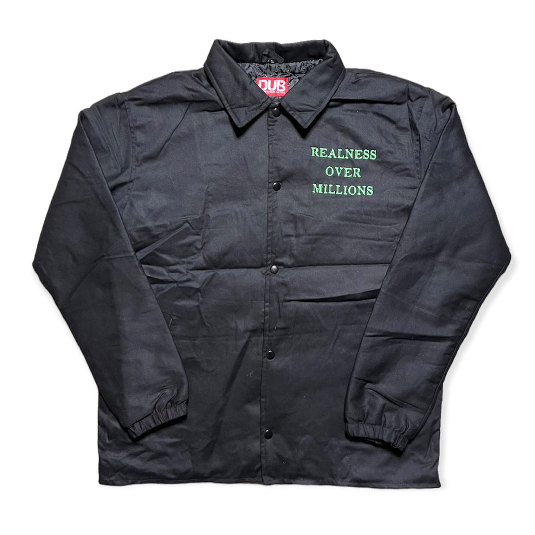 D.U.B “Realness Over Millions” Coach Jacket