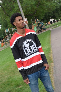 D.U.B Hockey Jersey - Red, Black, & White